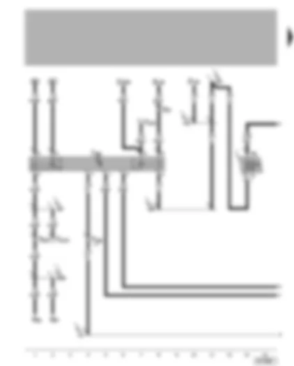 Wiring Diagram  VW GOLF 2006 - Starter inhibitor and reversing light relay
