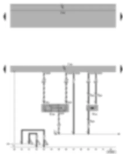 Wiring Diagram  VW GOLF 2005 - Airbag control unit - key operated switch to deactivate front passenger airbag - front passenger airbag igniter