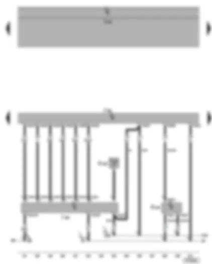 Wiring Diagram  VW GOLF 2006 - Motronic control unit - brake servo pressure sensor - NOx sender - NOx sensor control unit