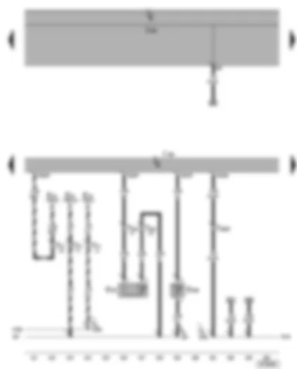 Wiring Diagram  VW GOLF 2005 - Motronic control unit - radiator outlet coolant temperature sender - exhaust temperature sender