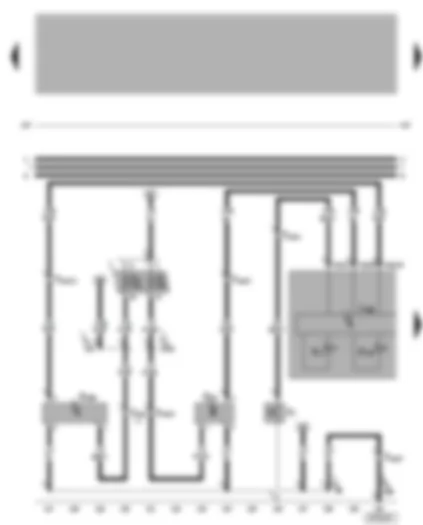 Wiring Diagram  VW GOLF 2001 - Dash panel insert - oil pressure warning - oil level/oil temperature sender - speedometer sender