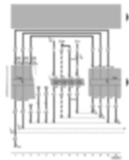 Wiring Diagram  VW GOLF 2001 - Control unit with display for radio and navigation system - dash panel insert
