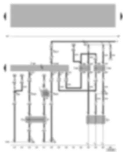 Wiring Diagram  VW GOLF 2003 - Diesel direct injection system control unit - coolant heating element - brake pedal switch - brake light switch - high and low heat output relay