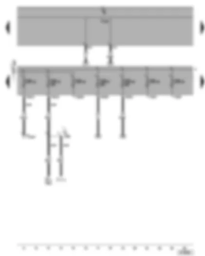 Wiring Diagram  VW GOLF 2004 - Fuses SB32 - SB33 - SB46 - SB47 - SB48 - SB49 - SB50