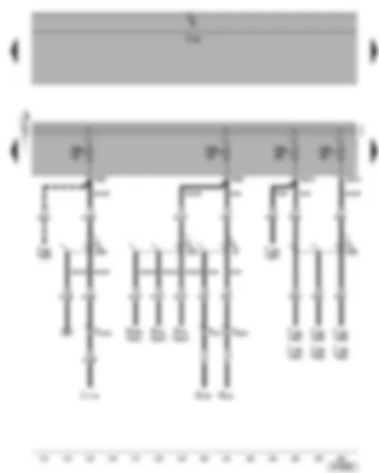 Wiring Diagram  VW GOLF 2004 - Fuse SB9 - SB19 - SB11