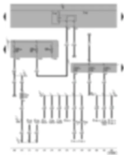 Wiring Diagram  VW GOLF 2004 - X-contact relief relay - fuse SB52 - SB53 - SB54 - SC1 - SC2 - SC4 - seat adjustment thermal fuse 