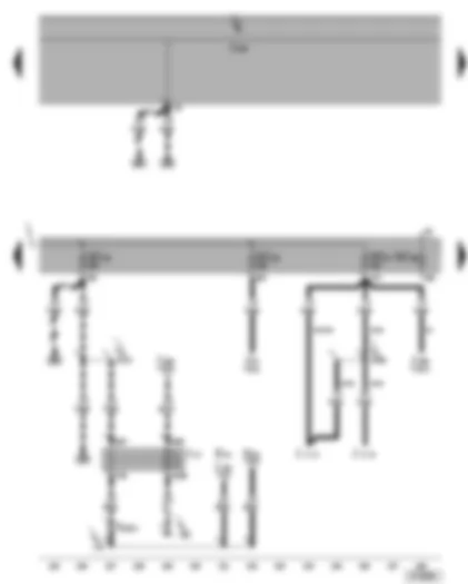 Wiring Diagram  VW GOLF 2004 - Fresh air blower relay - fuses SC25 - SC26 - SC27 - SC28