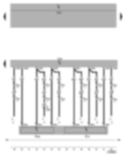 Wiring Diagram  VW GOLF 2004 - Engine speed governor control unit - accelerator position sender - accelerator position sender 2