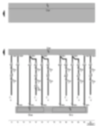 Wiring Diagram  VW GOLF 2007 - Engine speed governor control unit - accelerator position sender - accelerator position sender 2