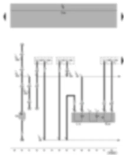 Wiring Diagram  VW GOLF 2006 - Switch to trip alarm - 12 V socket - coupling point radio button