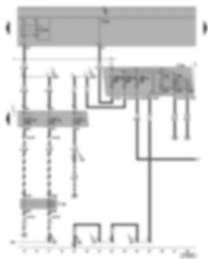 Wiring Diagram  VW GOLF 2005 - Terminal 15 voltage supply relay - fuses SB30 - SB40 - SB52 - SC4 - SC40 - SC47