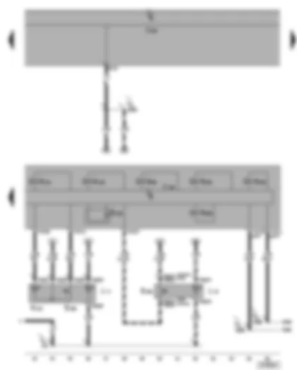 Wiring Diagram  VW GOLF 2004 - ABS control unit - TCS and ESP button - brake pressure sender 1 - tyre pressure monitor display button