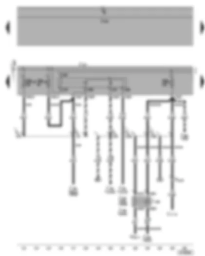 Wiring Diagram  VW GOLF 2004 - Terminal 30 voltage supply relay - coolant pump relay - fuses SB26 - SB9