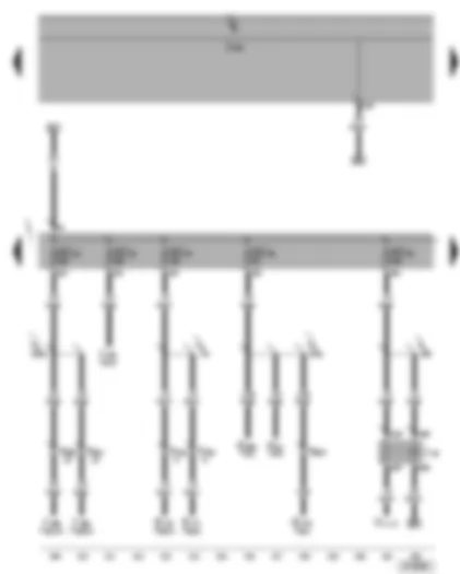 Wiring Diagram  VW GOLF 2004 - Headlight washer system relay - fuses SC32 - SC33 - SC34 - SC35 - SC36