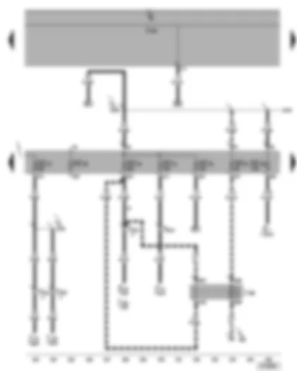Wiring Diagram  VW GOLF 2004 - Auxiliary heater operation relay - fuses SC37 - SC39 - SC40 - SC41 - SC42 - SC47 - SC49