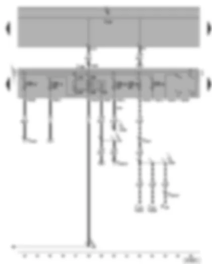 Wiring Diagram  VW GOLF 2005 - Terminal 50 voltage supply relay