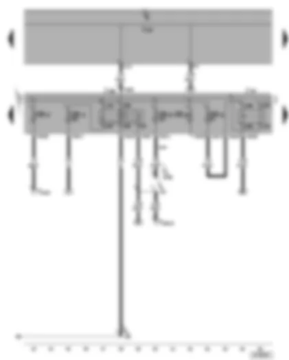 Wiring Diagram  VW GOLF 2005 - Terminal 50 voltage supply relay - engine component current supply relay