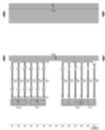 Wiring Diagram  VW GOLF 2005 - Motronic control unit - lambda probe - accelerator position sender