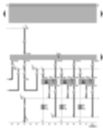Wiring Diagram  VW GOLF 2003 - Motronic control unit - ignition system