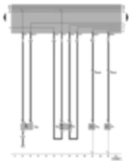 Wiring Diagram  VW GOLF 1997 - Fuel pump - fuel gauge sender - speedometer sender - oil pressure switch