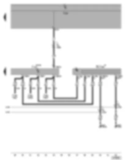 Wiring Diagram  VW GOLF 2004 - Mobile telephone operating electronics control unit - radio