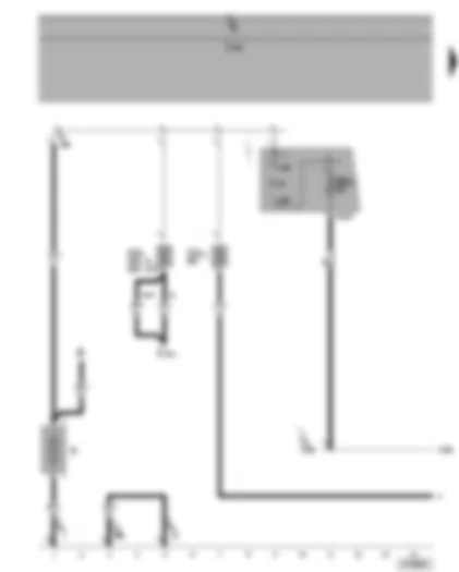 Wiring Diagram  VW GOLF 2006 - Terminal 30 voltage supply relay - battery