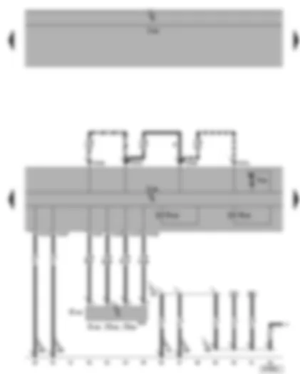 Wiring Diagram  VW GOLF 2005 - ABS control unit - ESP sensor unit - lateral acceleration sender - yaw rate sender - longitudinal acceleration sender - ABS hydraulic pump