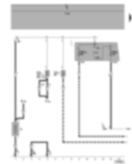Wiring Diagram  VW GOLF 2005 - Terminal 30 voltage supply relay - battery