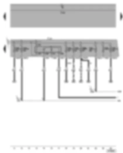 Wiring Diagram  VW GOLF 2004 - Terminal 30 voltage supply relay