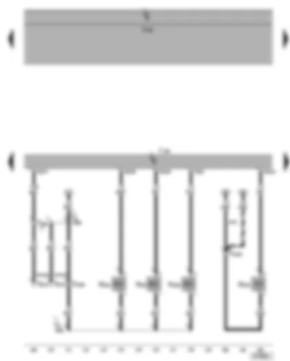Wiring Diagram  VW GOLF 2005 - Motronic control unit - activated charcoal filter system solenoid valve - inlet camshaft control valve - fuel pressure regulating valve - intake manifold flap valve