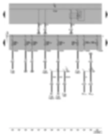 Wiring Diagram  VW GOLF 2005 - Dual tone horn relay - fuses SB3 - SB4 - SB5 - SB16 - SB19 - SB20 - SB21 - SB22