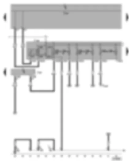 Wiring Diagram  VW GOLF 2005 - Steering column electronics control unit - terminal 15 voltage supply relay