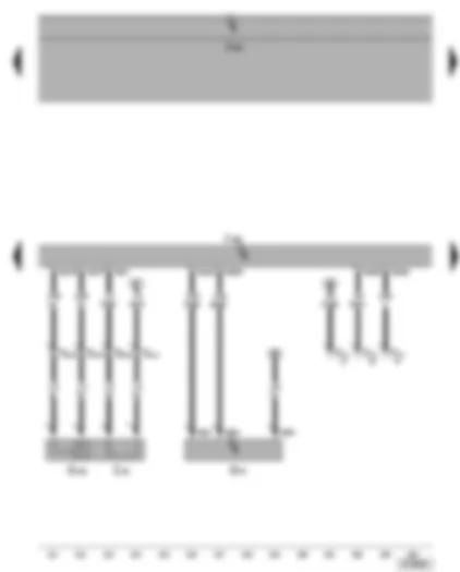 Wiring Diagram  VW GOLF 2005 - Motronic control unit - lambda probe after catalytic converter - air mass meter