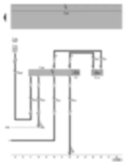 Wiring Diagram  VW GOLF 2004 - Radiator fan - radiator fan control unit