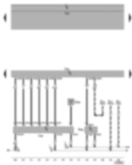 Wiring Diagram  VW GOLF 2006 - Engine control unit - brake servo pressure sensor - NOx sender - NOx sensor control unit