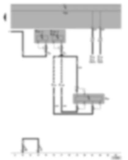 Wiring Diagram  VW GOLF 2006 - Navigation system aerial GPS - telephone aerial - auxiliary heater aerial - aerial filter