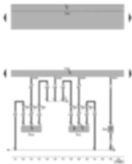 Wiring Diagram  VW GOLF 2005 - Motronic control unit - fuel pressure sender - Hall sender - intake air temperature sender