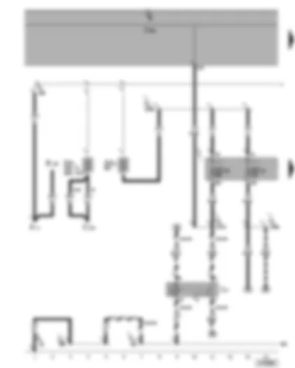 Wiring Diagram  VW GOLF 2006 - Fresh air blower relay - fuses SA1 - SA6 - SC16 - SC25