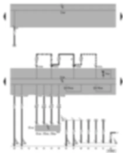 Wiring Diagram  VW GOLF 2006 - ABS control unit - ESP sensor unit - lateral acceleration sender - yaw rate sender - longitudinal acceleration sender - ABS hydraulic pump