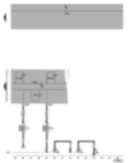 Wiring Diagram  VW GOLF 2006 - Dash panel insert - tyre pressure monitor warning lamp - ESP and TCS warning lamp - handbrake warning switch - brake fluid level warning contact