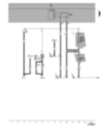 Wiring Diagram  VW GOLF 1988 - Terminal 15 voltage supply relay 2 - fuses