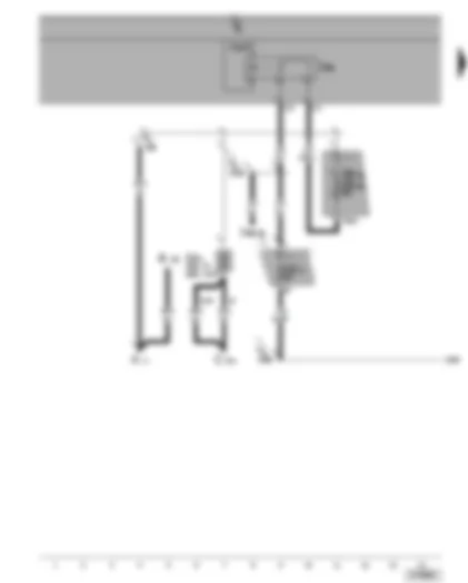 Wiring Diagram  VW GOLF 2006 - Terminal 15 voltage supply relay 2 - fuses