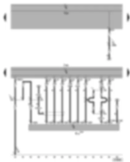 Wiring Diagram  VW GOLF 2006 - Control unit with display for radio and navigation system - CD changer