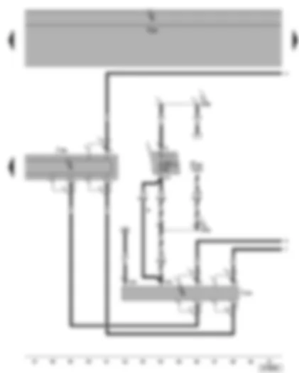 Wiring Diagram  VW GOLF 2006 - Control unit with display for radio and navigation system - aerial selection control unit