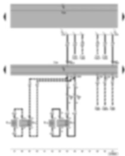 Wiring Diagram  VW GOLF 2006 - Control unit with display for radio and navigation sytem - rear right loudspeaker