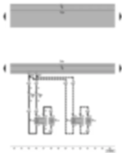 Wiring Diagram  VW GOLF 2006 - Control unit with display for radio and navigation sytem - rear left loudspeaker