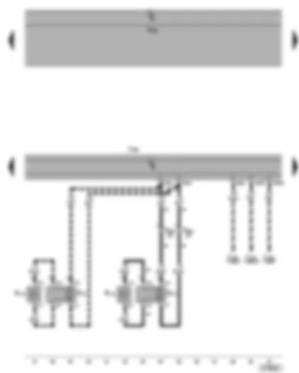 Wiring Diagram  VW GOLF 2006 - Control unit with display for radio and navigation sytem - rear right loudspeaker