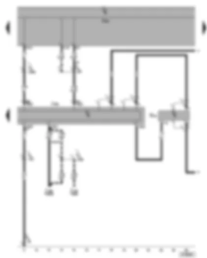 Wiring Diagram  VW GOLF 2006 - Control unit with display for radio and navigation system - aerial amplifier