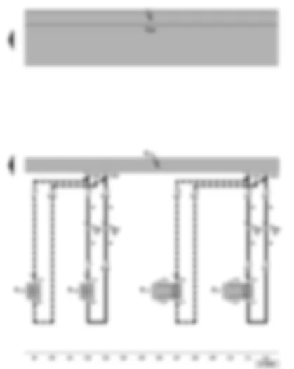 Wiring Diagram  VW GOLF 2006 - Radio - rear right loudspeaker