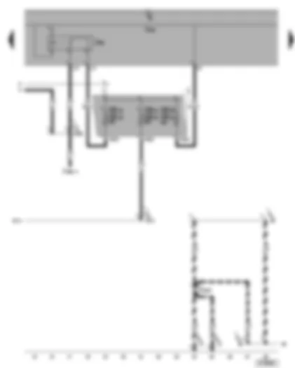 Wiring Diagram  VW GOLF 2006 - Terminal 15 voltage supply relay 2